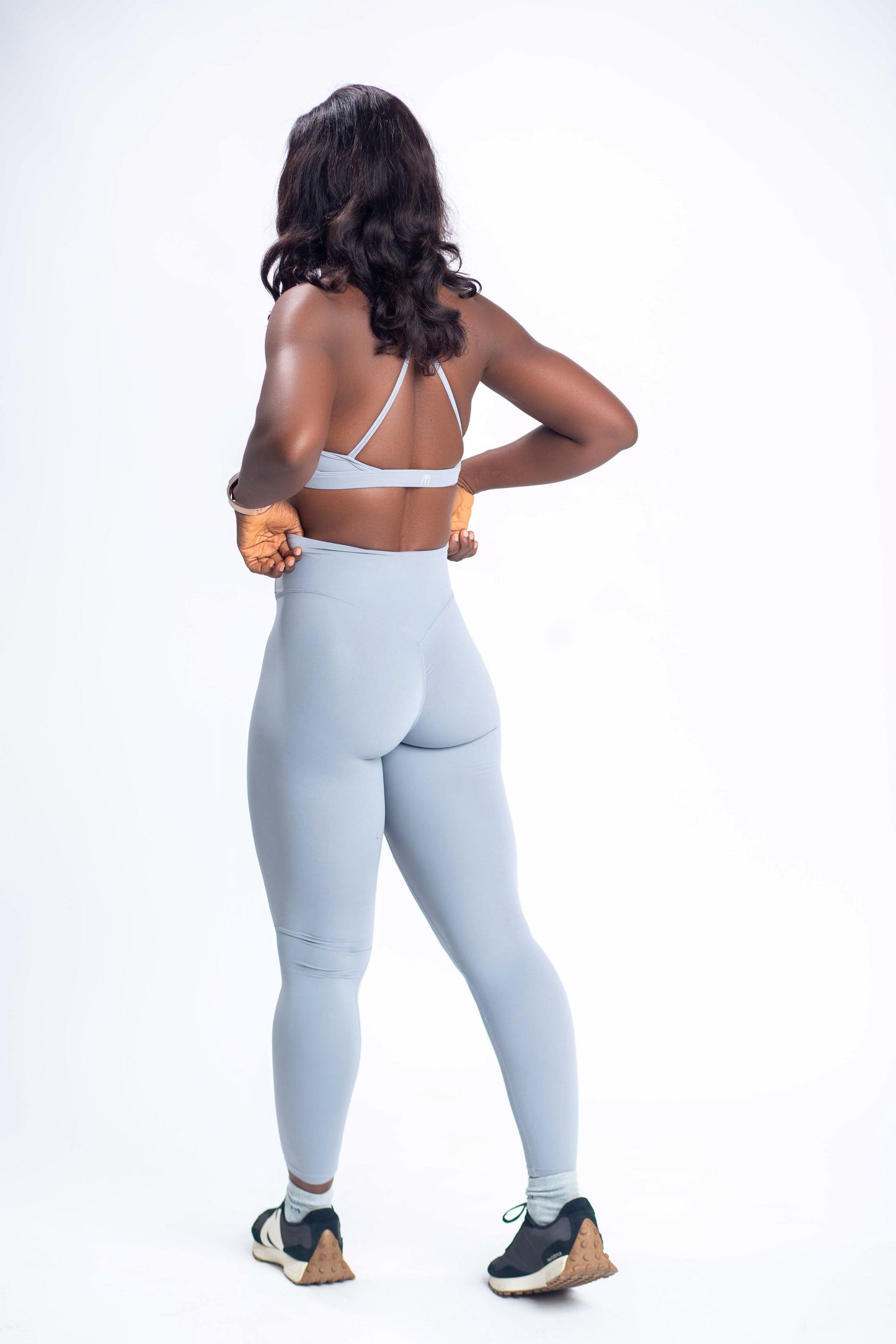 Amy Light Grey Sports Bra