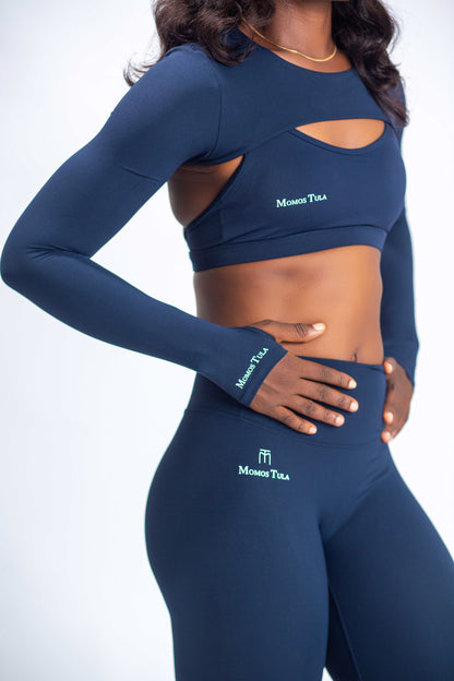 Amy Blue Long Sleeve Cover