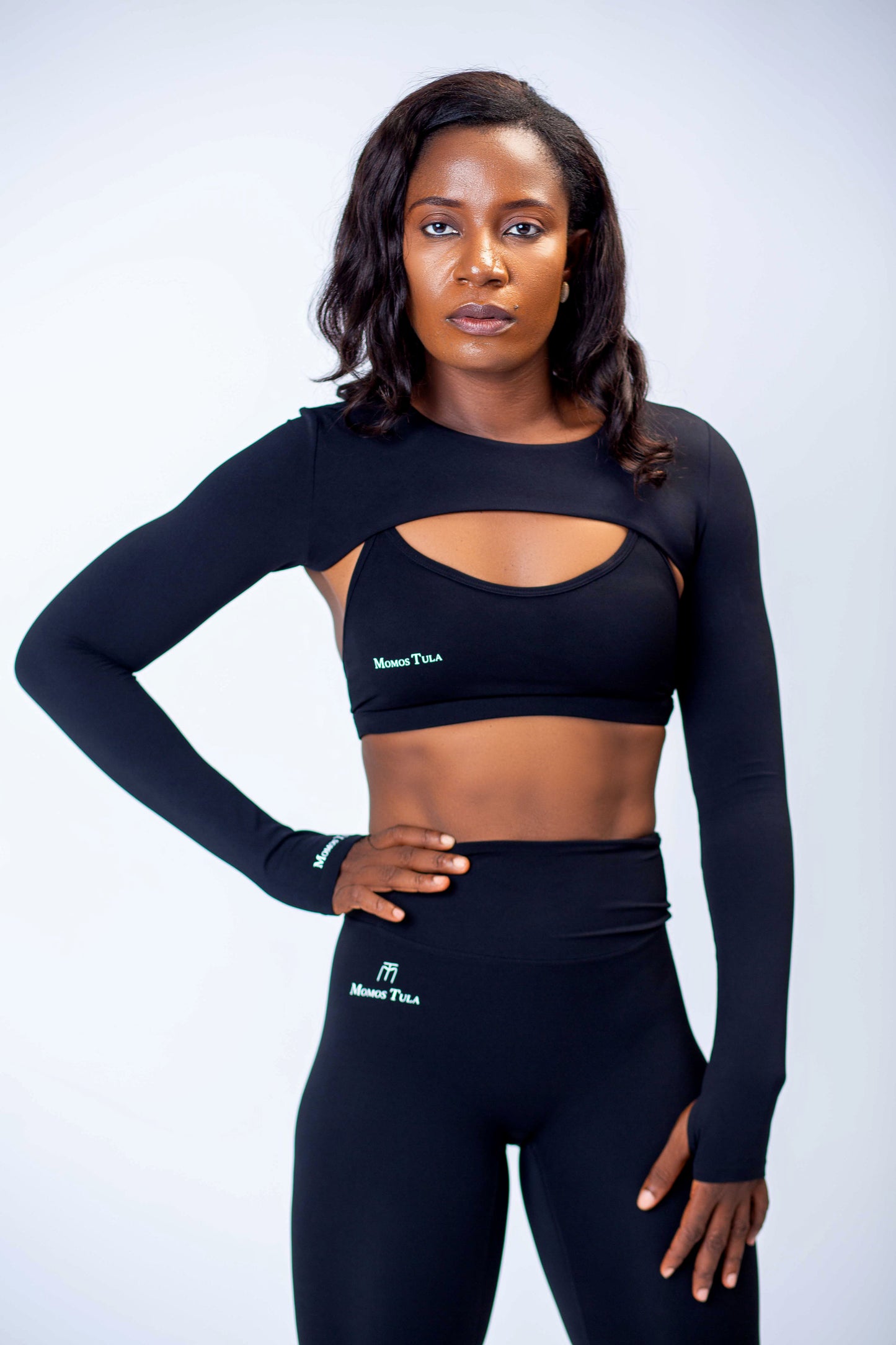 Amy Black Long Sleeve Cover