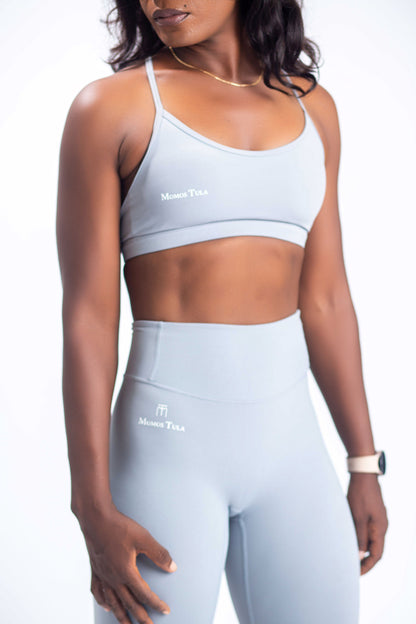 Amy Light Grey Sports Bra