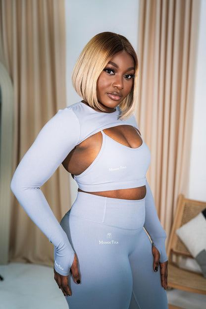 Amy Light Grey Long Sleeve Cover