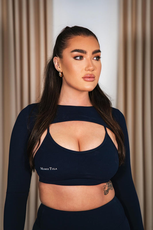 Amy Blue Long Sleeve Cover