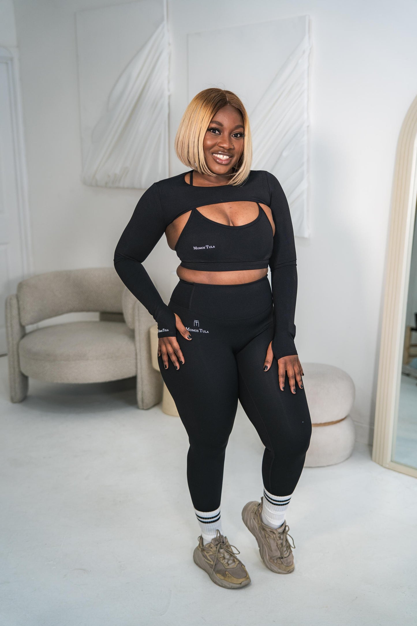 Amy Black Long Sleeve Cover